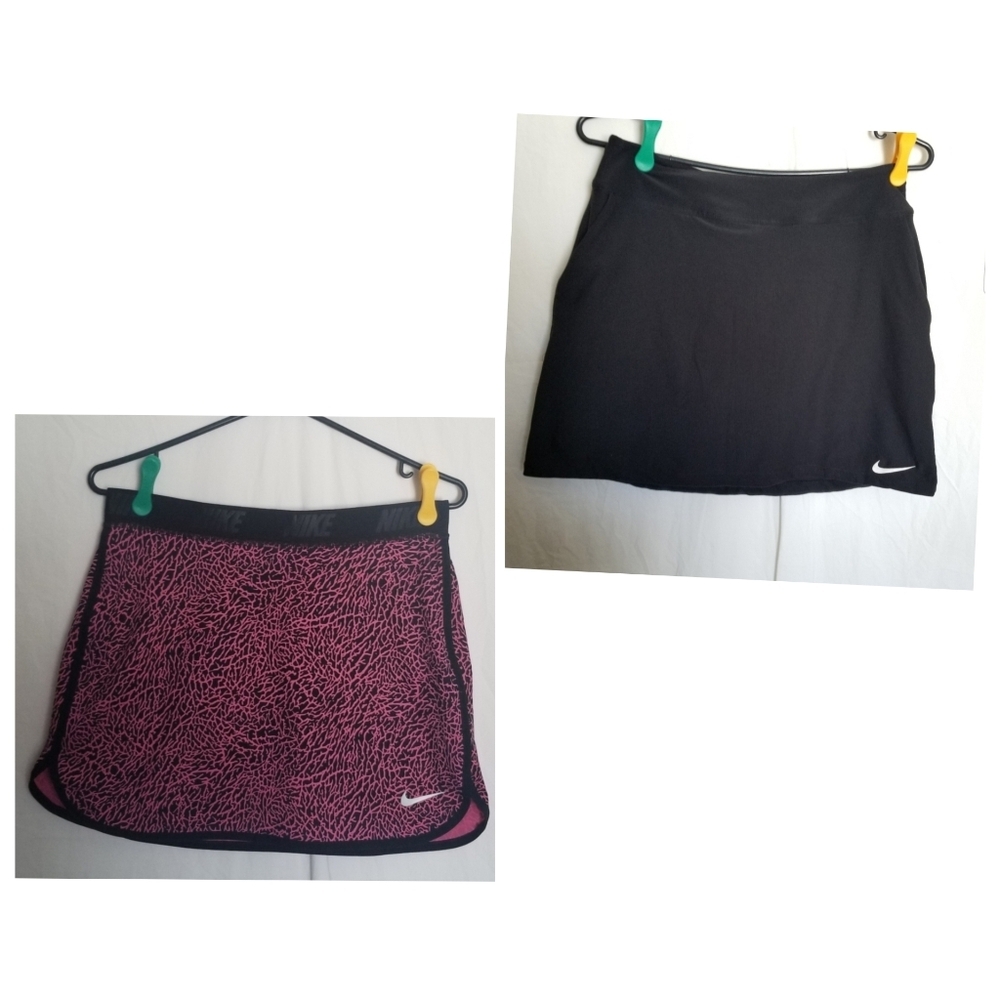 Nike Athletic Sports Skirts/Skorts Dri-Fit Black And Pink 2 Skirt Bundle